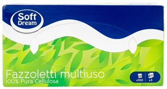 SOFT DREAM (EUROSPIN) FAZZOLETTI MULTIUSO 100% PURA CELLULOSA SOFT DREAM (EUROSPIN) FAZZOLETTI MULTIUSO 100% PURA CELLULOSA