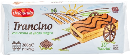 DOLCIANDO (EUROSPIN) TRANCINO CON CREMA AL CACAO MAGRO DOLCIANDO (EUROSPIN) TRANCINO CON CREMA AL CACAO MAGRO