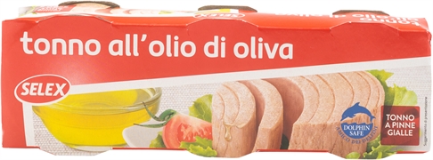 SELEX TONNO ALL'OLIO DI OLIVA SELEX TONNO ALL'OLIO DI OLIVA