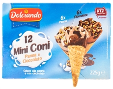 DOLCIANDO (EUROSPIN) 12 MINI CONI - CIOCCOLATO DOLCIANDO (EUROSPIN) 12 MINI CONI - CIOCCOLATO