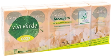 COOP VIVI VERDE FAZZOLETTI COOP VIVI VERDE FAZZOLETTI