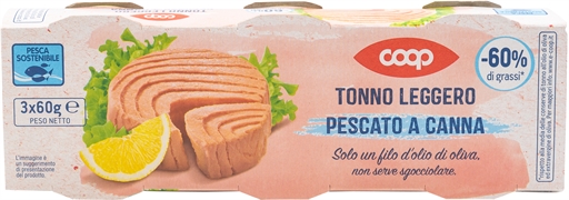 COOP TONNO LEGGERO PESCATO A CANNA SOLO UN FILO DI OLIO DI OLIVA COOP TONNO LEGGERO PESCATO A CANNA SOLO UN FILO DI OLIO DI OLIVA