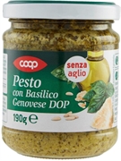 COOP PESTO CON BASILICO GENOVESE DOP SENZA AGLIO COOP PESTO CON BASILICO GENOVESE DOP SENZA AGLIO