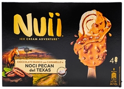 NUII NUII, CIOCCOLATO BIANCO CON CARAMELLO E NOCI PECAN DEL TEXAS 4 PEZZI 264 G NUII NUII, CIOCCOLATO BIANCO CON CARAMELLO E NOCI PECAN DEL TEXAS 4 PEZZI 264 G