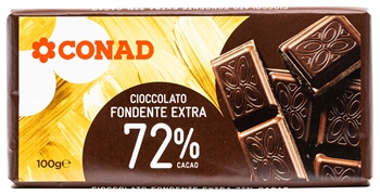 CONAD CIOCCOLATO FONDENTE EXTRA 72% CONAD CIOCCOLATO FONDENTE EXTRA 72%