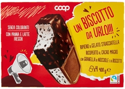 COOP UN BISCOTTO DA URLO! STRACCIATELLA, RICOPERTO CACAO MAGRO E GRANELLA DI NOCCIOLE COOP UN BISCOTTO DA URLO! STRACCIATELLA, RICOPERTO CACAO MAGRO E GRANELLA DI NOCCIOLE