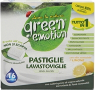 GREEN EMOTION PASTIGLIE LAVASTOVIGLIE TUTTO IN 1 - LIMONE GREEN EMOTION PASTIGLIE LAVASTOVIGLIE TUTTO IN 1 - LIMONE