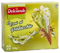 DOLCIANDO (EUROSPIN) CONI GELATO AL PISTACCHIO DOLCIANDO (EUROSPIN) CONI GELATO AL PISTACCHIO