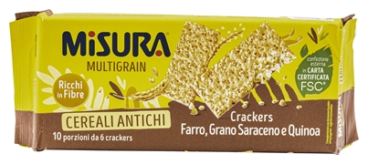 MISURA MULTIGRAIN CEREALI ANTICHI CRACKERS MISURA MULTIGRAIN CEREALI ANTICHI CRACKERS