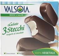 VALSOIA IL GELATO - 3 STECCHI RICOPERTI AL CIOCCOLATO VALSOIA IL GELATO - 3 STECCHI RICOPERTI AL CIOCCOLATO