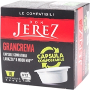 DON JEREZ (EUROSPIN) GRANCREMA COMPOSTABILE DON JEREZ (EUROSPIN) GRANCREMA COMPOSTABILE