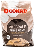 CONAD INTEGRALE PENNE RIGATE TRAFILATE AL BRONZO CONAD INTEGRALE PENNE RIGATE TRAFILATE AL BRONZO