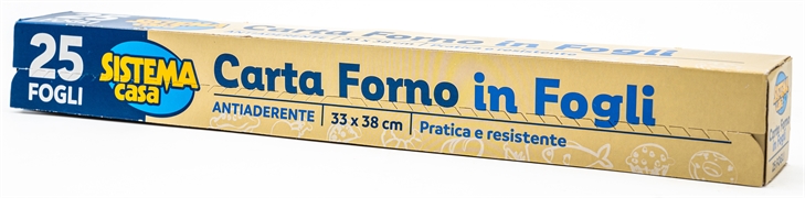 SISTEMA CASA CARTA FORNO IN FOGLI SISTEMA CASA CARTA FORNO IN FOGLI