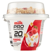 MILK PRO HIGH PROTEIN 20G PORRIDGE CON YOGURT AVENA E FRUTTI ROSSI