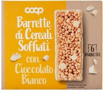 COOP BARRETTE DI CEREALI SOFFIATI CON CIOCCOLATO BIANCO