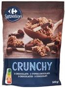 CARREFOUR SENSATION CRUNCHY 3 CIOCCOLATI