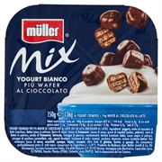 MÜLLER MIX YOGURT BIANCO PIÙ WAFER AL CIOCCOLATO