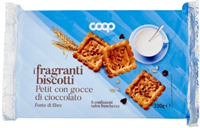 COOP I FRAGRANTI BISCOTTI PETIT CON GOCCE DI CIOCCOLATO
