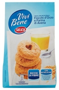 SELEX FROLLINI INTEGRALI FIOCCHI D'ORZO E FARINA DI AVENA