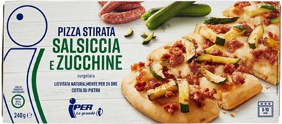 IPER LA GRANDE I PIZZA STIRATA SALSICCIA E ZUCCHINE