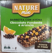 NATURE MIX (MD) Barretta con avena cioccolato fondente e arancia