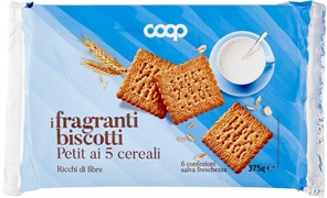 COOP FRAGRANTI BISCOTTI PETIT AI 5 CEREALI