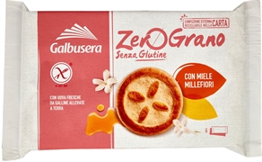 GALBUSERA ZEROGRANO SENZA GLUTINE CON MIELE MILLEFIORI