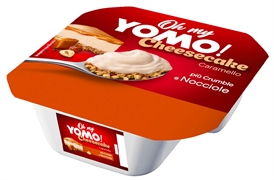 YOMO CHEESECAKE CARAMELLO PIÙ CRUMBLE E NOCCIOLE