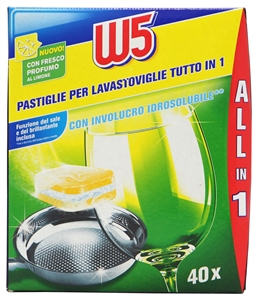 W5 (LIDL) PASTIGLIE PER LAVASTOVIGLIE TUTTO IN 1 - LIMONE