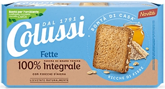 COLUSSI FETTE 100% INTEGRALE CON FIOCCHI DI AVENA