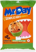 MR DAY Muffin Senza Glutine con Pepite di Cioccolato Fondente