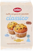 SELEX MUFFIN CON GOCCE DI CIOCCOLATO CLASSICO