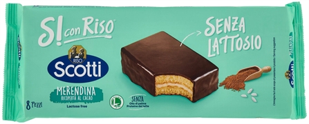 RISO SCOTTI SI CON RISO - MERENDINA RICOPERTA AL CACAO