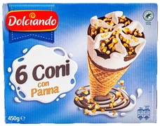 DOLCIANDO (EUROSPIN) 6 CONI CON PANNA