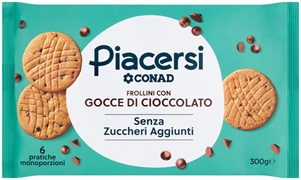 CONAD PIACERSI FROLLINI CON GOCCE DI CIOCCOLATO