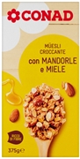 CONAD MUESLI CROCCANTE CON MANDORLE E MIELE