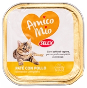 AMICO MIO SELEX Paté con Pollo con Pezzi