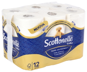 SCOTTONELLE TRAMA AIR POCKET - CON SOFFICI CUSCINETTI