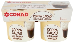 CONAD Coppa Cacao Con Panna Montata