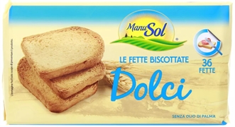 MANUSOL (MD) LE FETTE BISCOTTATE DOLCI