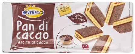 NASTRECCE (LIDL) MERENDINA PAN DI CACAO CON FARCITURA AL CACAO