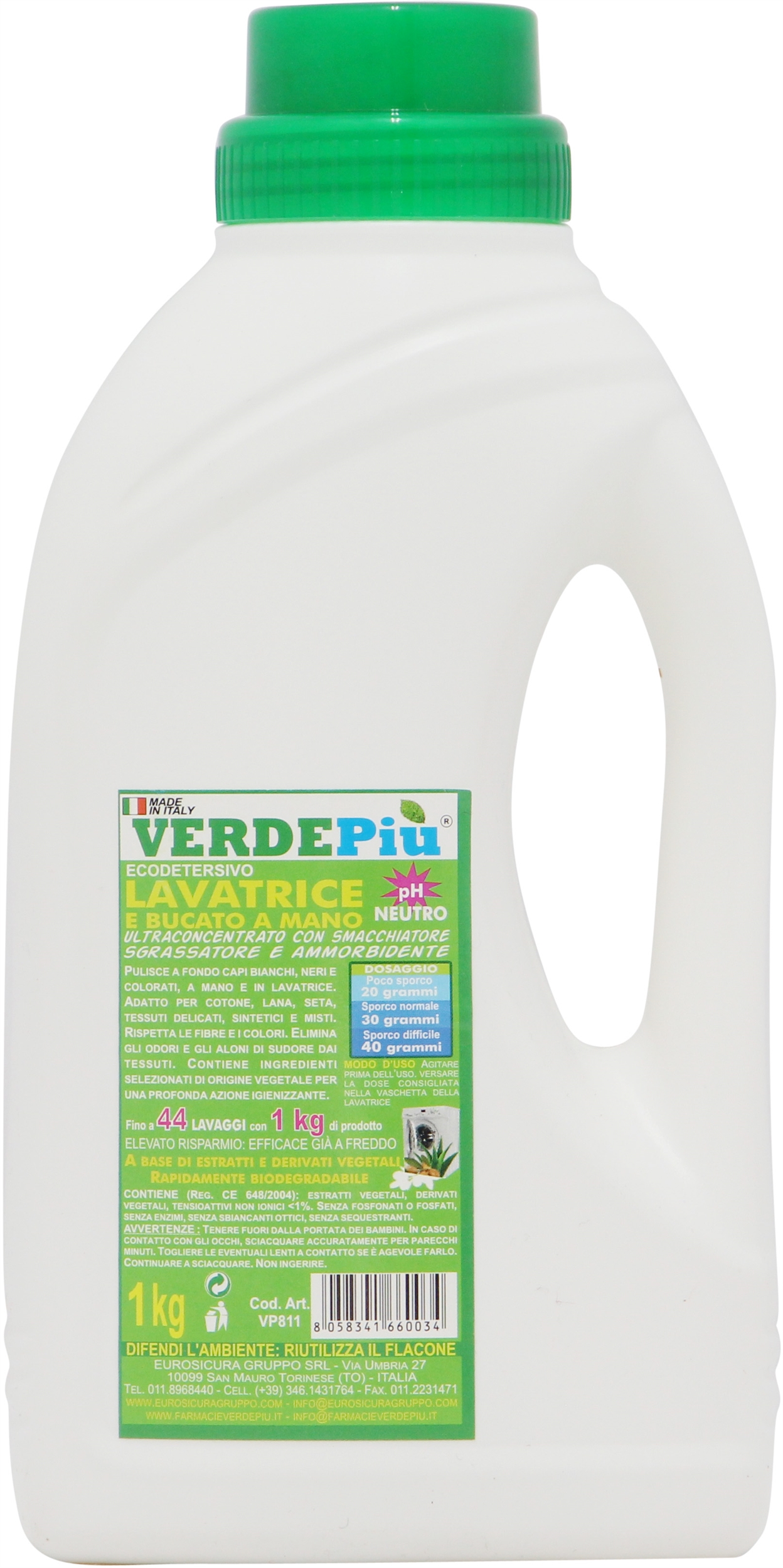 VERDE PIU' LAVATRICE E BUCATO A MANO