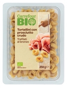 CARREFOUR BIO TORTELLINI CON PROSCIUTTO CRUDO TRAFILATI AL BRONZO