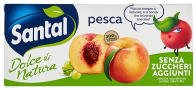 SANTAL Dolce di natura pesca senza zuccheri aggiunti