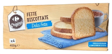 CARREFOUR ORIGINAL ORIGINAL FETTE BISCOTTATE DOLCI FETTE