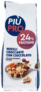 PIÙ PRO Muesli Croccante con Cioccolato ad Alto Contenuto di Fibre
