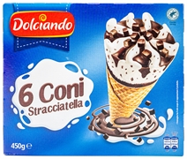 DOLCIANDO (EUROSPIN) 6 CONI ALLA STRACCIATELLA