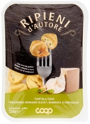 COOP TORTELLI CON "PECORINO ROMANO D.O.P.", BURRATA E PISTACCHI