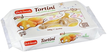 DOLCIANDO (EUROSPIN) TORTINI CON CREMA AL LATTE