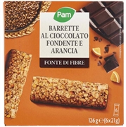 PAM Barrette al cioccolato fondente e arancia